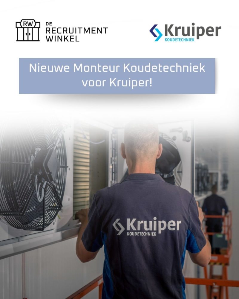 Een nieuwe Monteur Koudetechniek voor Kruiper Koudetechniek!