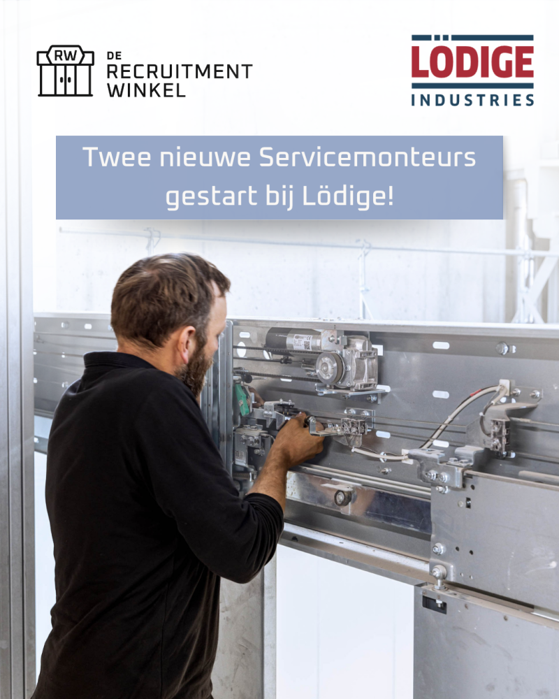 Twee servicemonteurs geplaatst voor Lödige Nederland