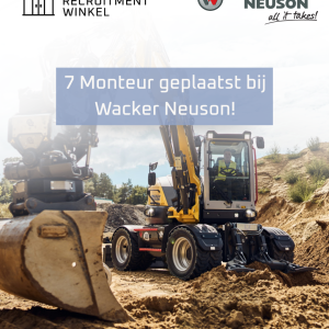 Nieuwe monteurs voor Wacker Neuson!